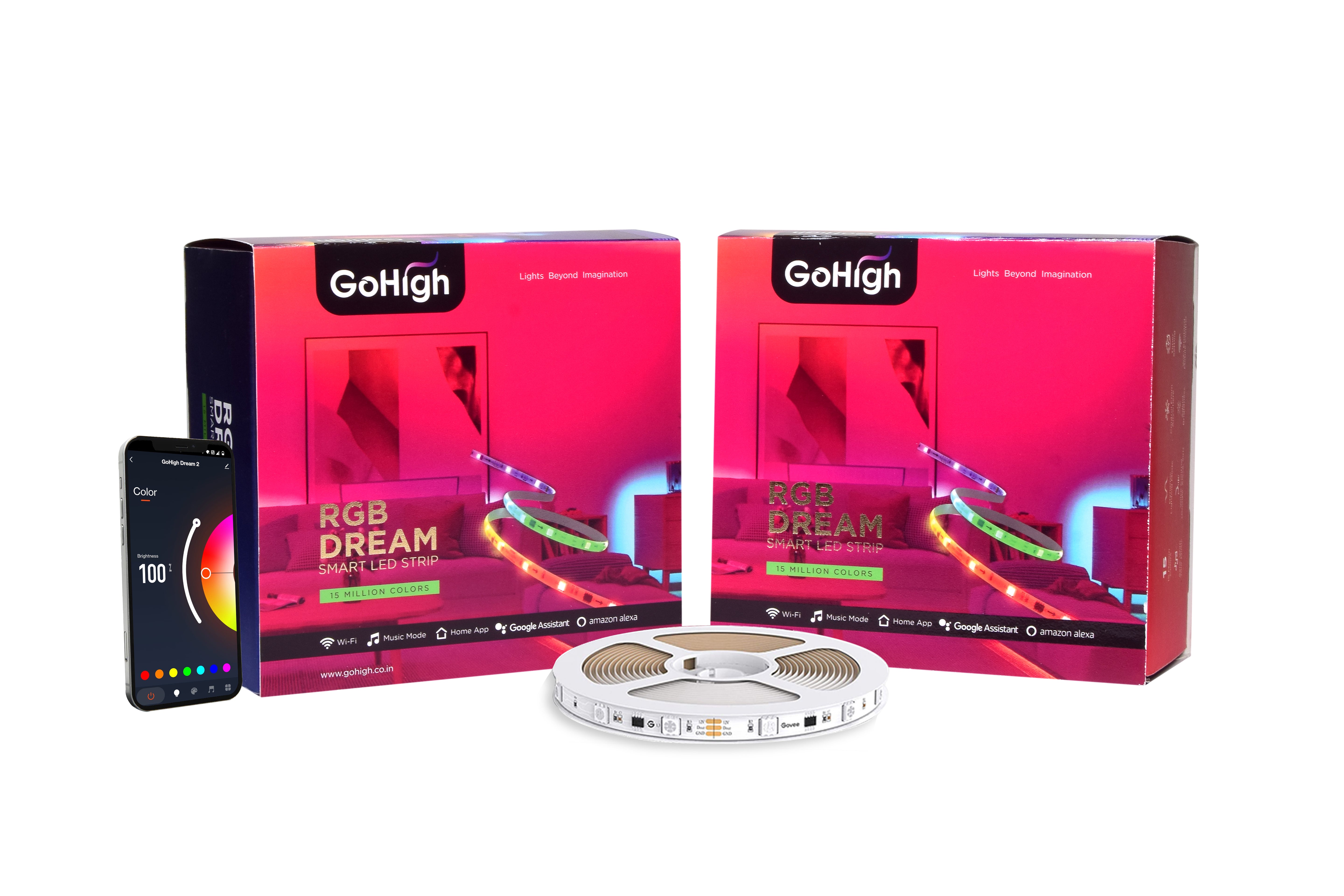 GoHigh Dream 12 Volt Smart Strip Light (20 Meter)