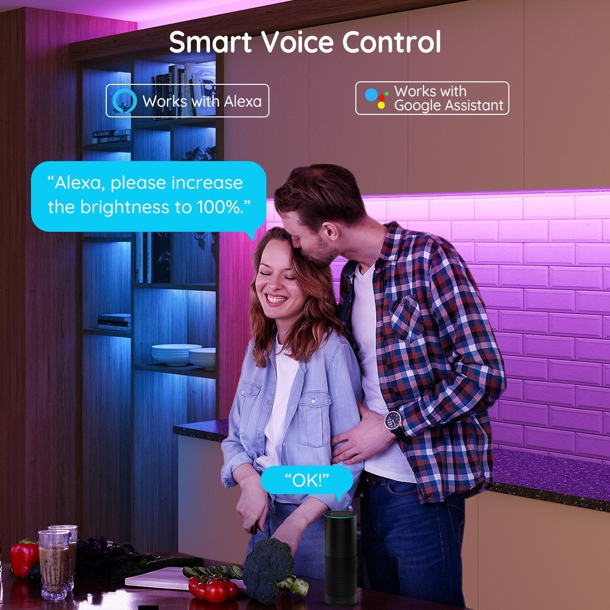 GoHigh Wonder RGBIC Smart Strip Lights (No Wiring - Plug & Play)